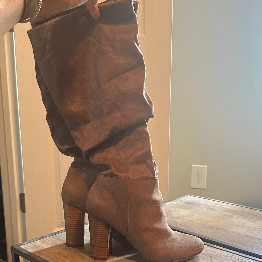 Report Taupe Heeled Boots